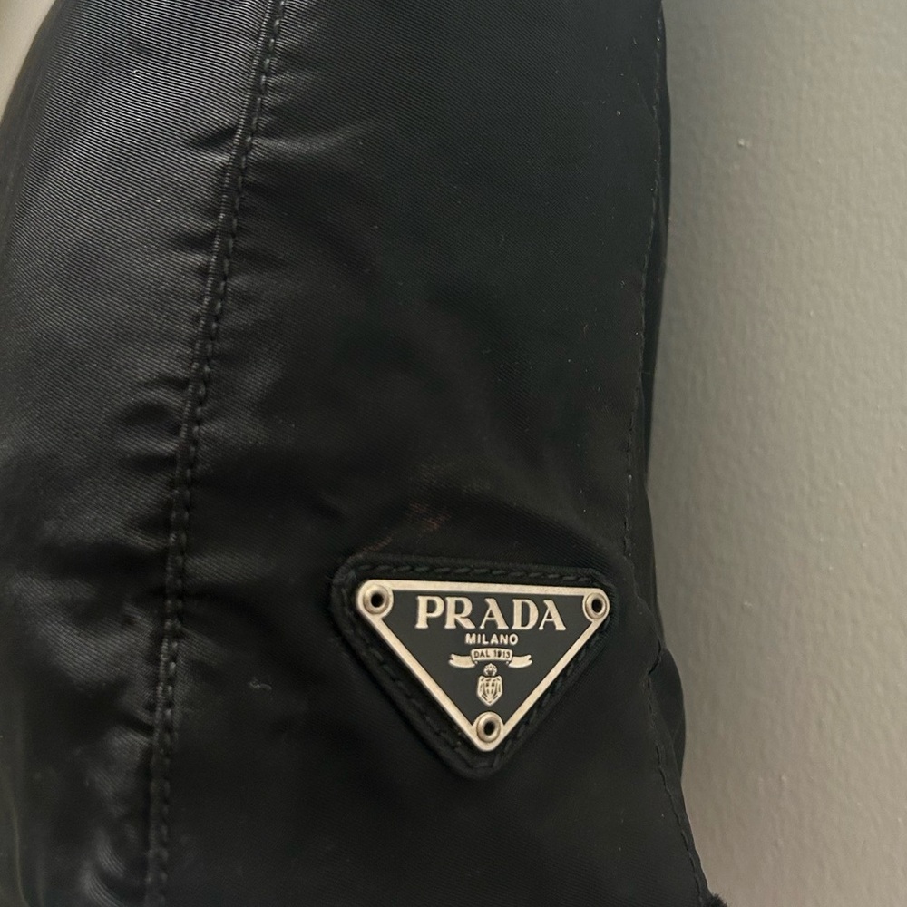 Prada Black Nylon Tote Bag with Logo Detail EUC - Picture 3 of 16